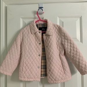 Authentic girls Burberry quilted coat.